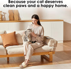USA imported high density polymer kitty waste bags showing leak protection features