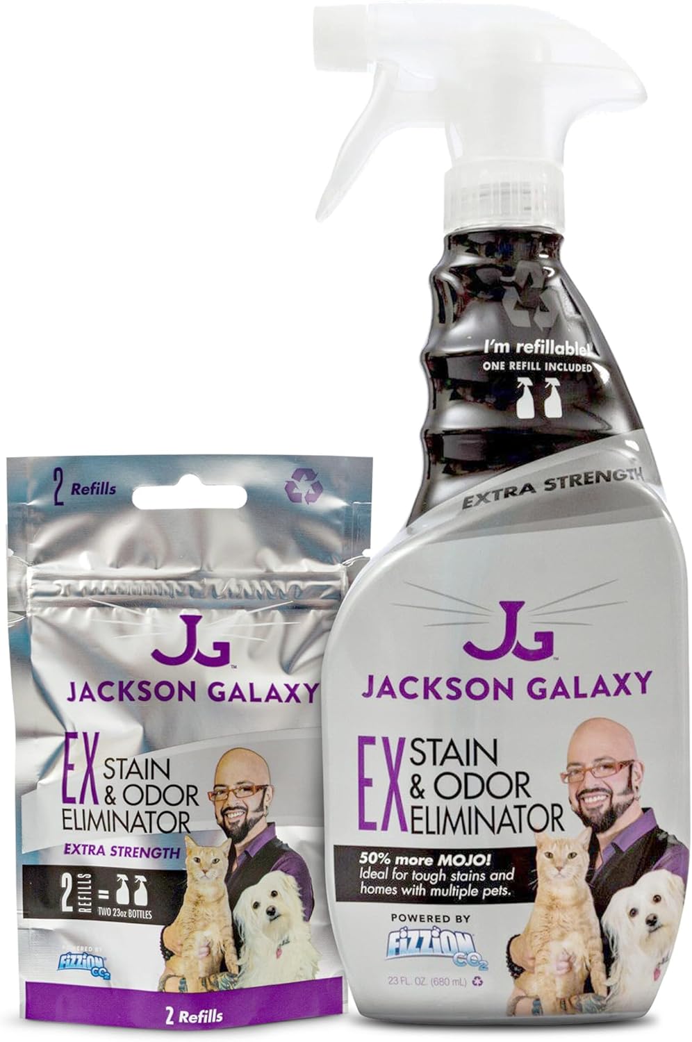Jackson Galaxy EX Stain & Odor Eliminator - Pet Urine Remover Refill Tablets - Fast Acting & Non-Toxic CO2 Based Cat Pee Cleaner, Refill Tablets for 2 Full Solutions - Made by a Cat Expert - Image 10