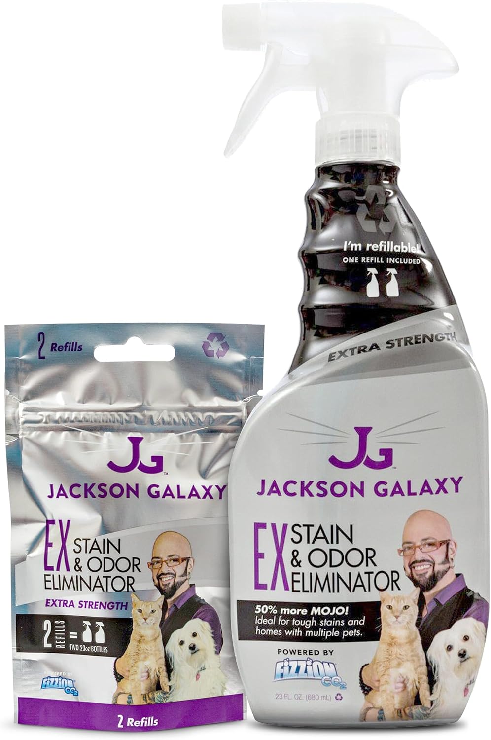 Jackson Galaxy EX Stain & Odor Eliminator - Pet Urine Remover Refill Tablets - Fast Acting & Non-Toxic CO2 Based Cat Pee Cleaner, Refill Tablets for 2 Full Solutions - Made by a Cat Expert - Image 10