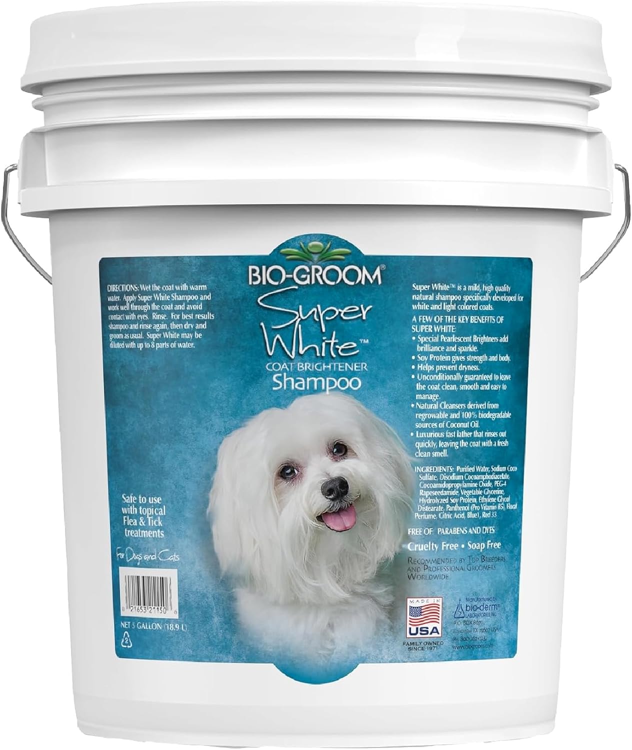 Bio-Groom Super Whitening Dog Shampoo - Whitening Pet Shampoo, Dog Bathing Supplies, Puppy Wash, Grooming Supplies, Cruelty-Free - 1 Gallon - Image 11