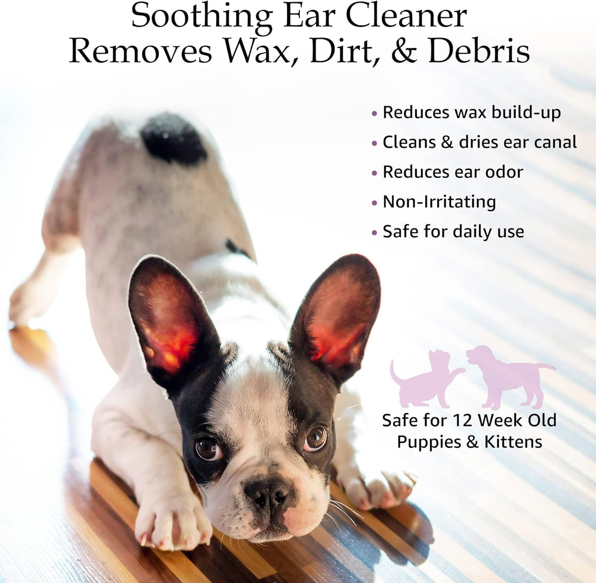 Prime Paws pet care ear cleaning formula bottle side view