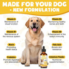 Probiotics and multivitamins liquid supplement for canine allergy relief