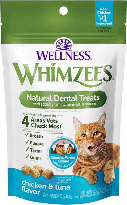 Wellness WHIMZEES Cat Dental Treats, Freshens Breath, Chicken and Salmon Flavor, 4.5 oz Bag - Image 10