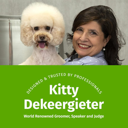 Imported professional pet undercoat removal brush for curly coats