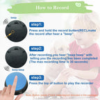 Pet easy speaking buttons tools being pressed by a dog paw.