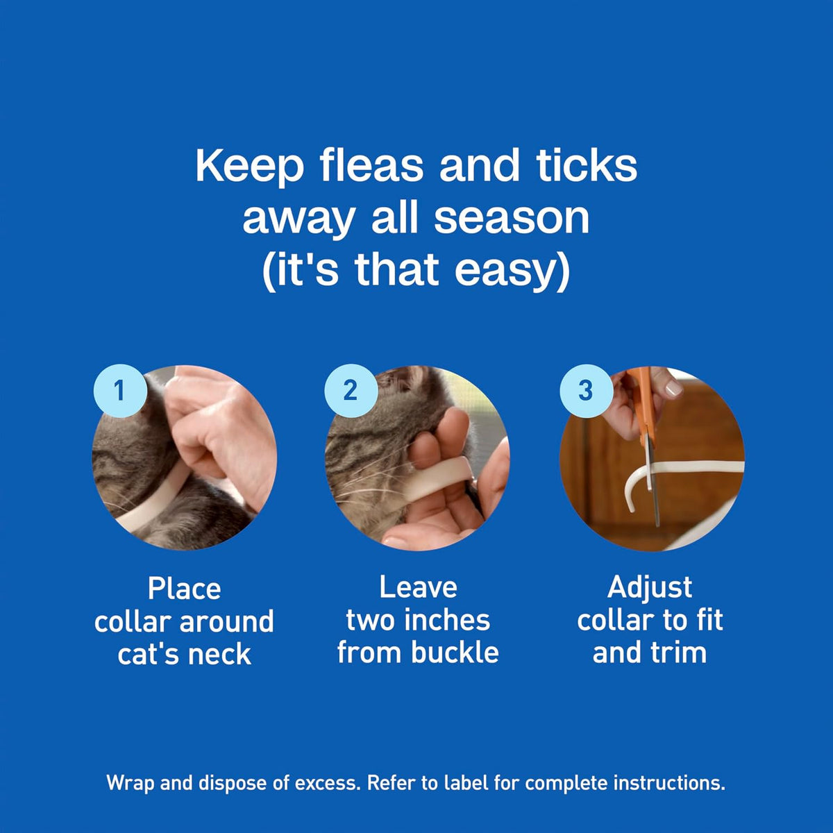 ADAMS Plus Flea & Tick Collar for Cats, Flea Collar for 7-Month Prevention, Adjustable Collar Fits Cats & Kittens, Kills Fleas & Ticks, 1 Count - Image 9