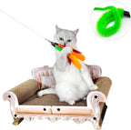 USA imported interactive feline teaser wand set packaging and high quality materials overview.