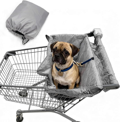 Wibeelee portable dog shopping cart cover front view for small pets