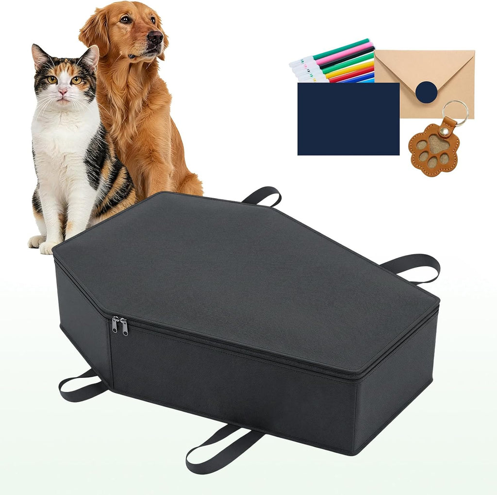 Pet Casket, Dog Casket, Casket for Dogs Burial, Pet Burial Box, Pet Burial Bag, Dog Coffin, Pet Caskets for Dogs, Cat Coffin for a Gentle Goodbye, Eco Friendly Dog Casket for Burial and Cremation(M) - Image 9