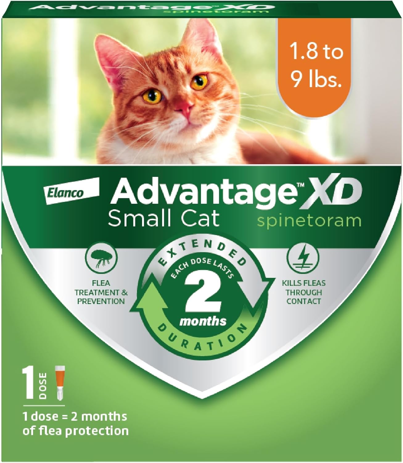 Advantage XD Large Cat Flea Prevention & Treatment For Cats over 9lbs. | 2-Topical Doses, 2-Months of Protection Per Dose - Image 13