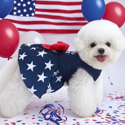 Authentic USA pet holiday apparel designed for small dogs and cats side view