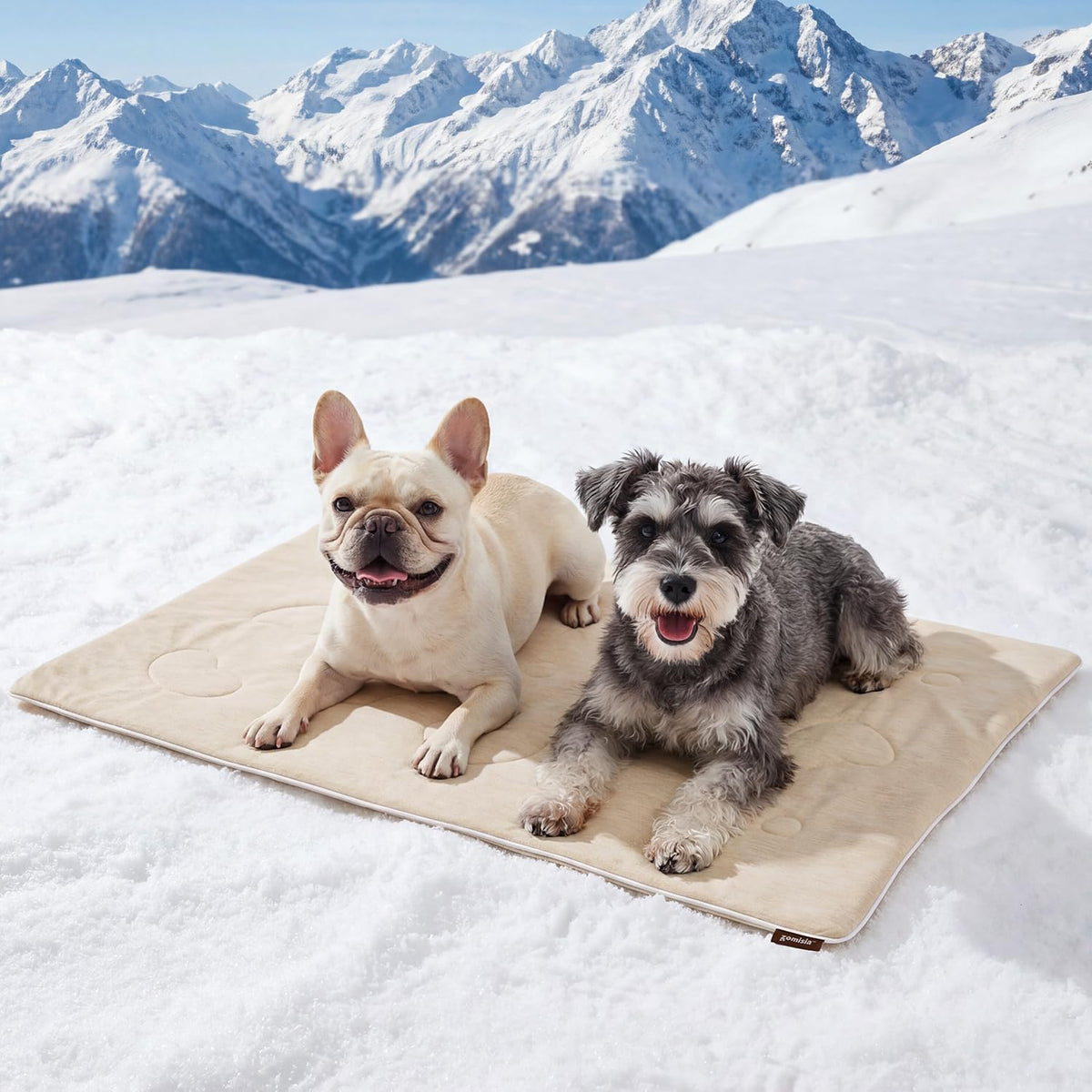 ZOMISIA Cooling Blanket for Large Dogs - Washable Dog Cooling Mat for Hot Weather, Travel Soft Pet Summer Essentials, Grey, 40"x50" - Image 14