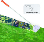 Durable lightweight fiberglass handle for aquarium scraper