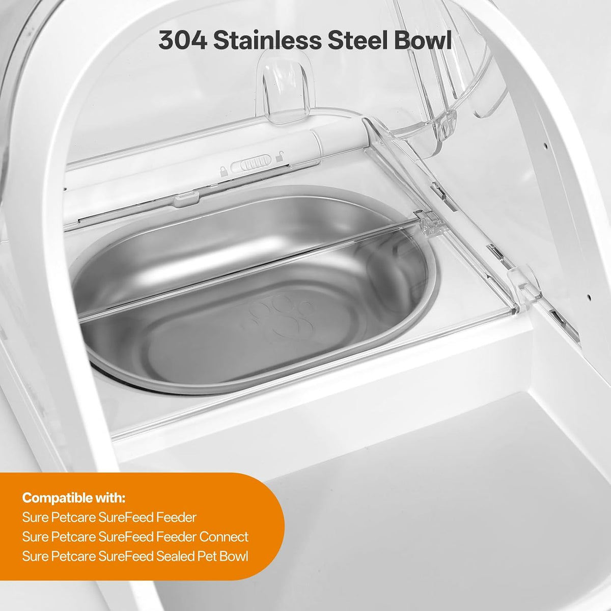 Redoso replacement cat bowls highlighting the unique integrated rubber sealing ring on the top edge