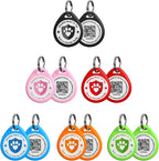 Cat Tags Personalized Small, QR Code Cat Name Tags for Kitten Collar, Scan Location Alerts, Pink S - Image 9