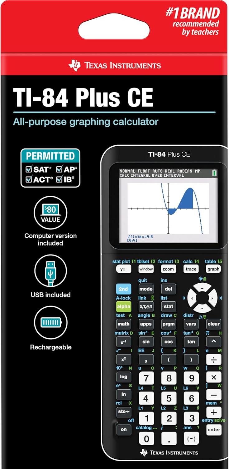 Texas Instruments educational graphing tool highlighting its slim profile and lightweight structural design.