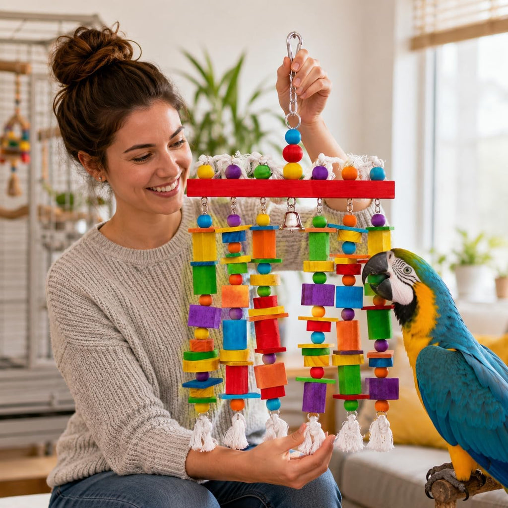 Zephyriel bird cage accessory for macaws