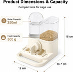 2-in-1 Quail Feeder and Waterer for Cage, Gravity Auto Bird Water Feeder - Image 2