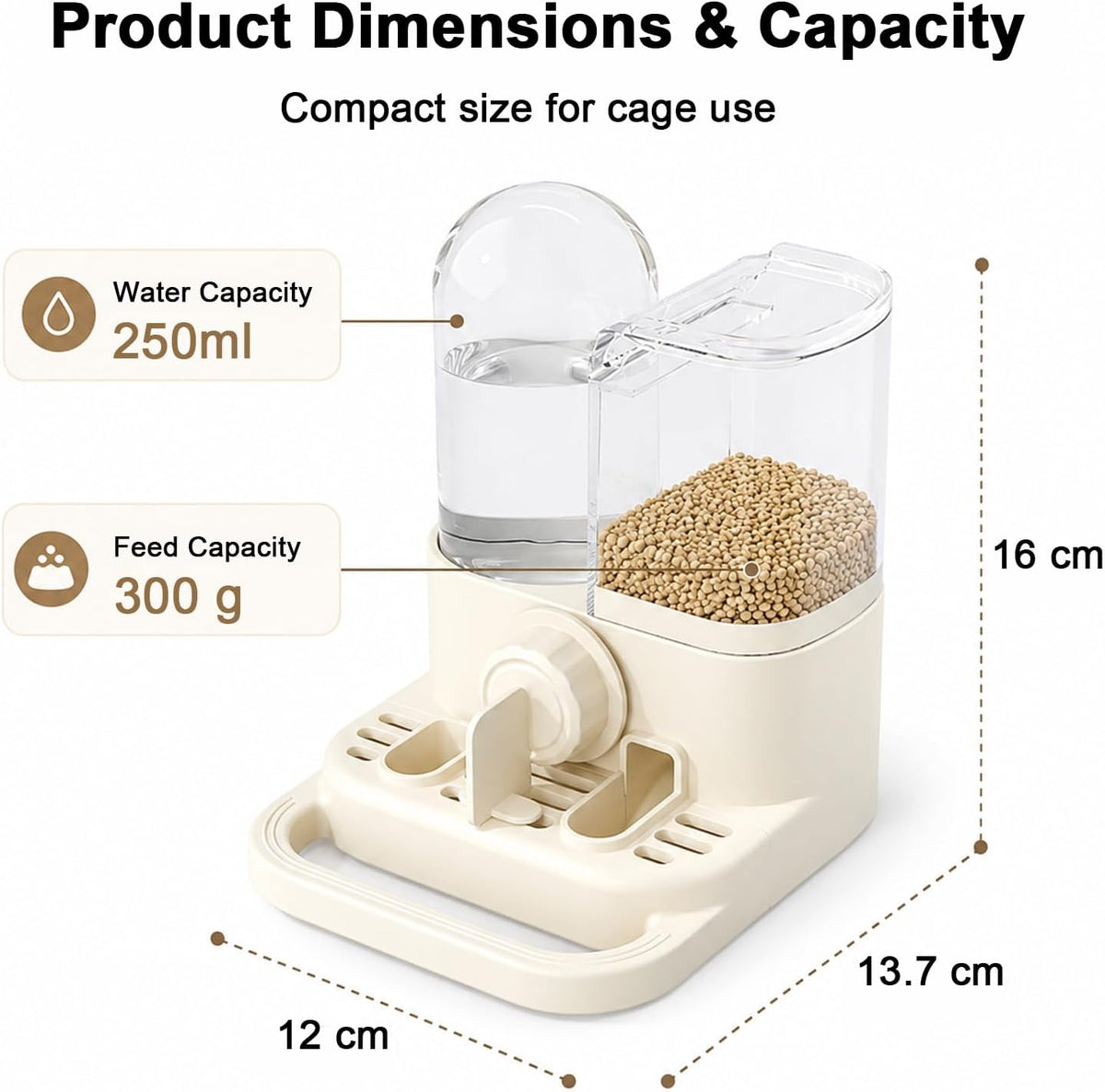 2-in-1 Quail Feeder and Waterer for Cage, Gravity Auto Bird Water Feeder - Image 2