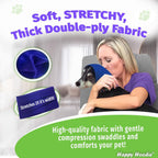 Happy Hoodie The Original Dog & Cat Calming Band - American Brand - Anxiety Relief/Noise Protection - Grooming - Thunder - Fireworks (Large, Black) - Since 2008 - Image 9