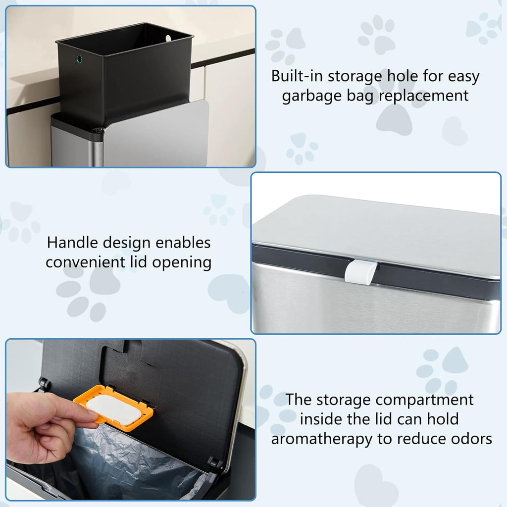 Wall mounted installation of kathson litter tool storage