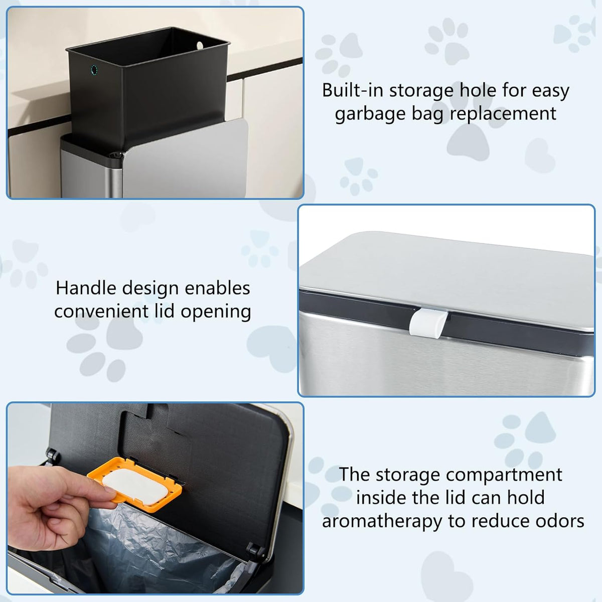 Wall mounted installation of kathson litter tool storage
