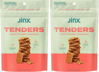 Jinx Tenders Salmon Jerky Dog Treats, All-Natural Ingredients, Soft and Chewy, Low-Calorie, Slow-Smoked Salmon & Pumpkin, No Fillers, 5oz - Image 13