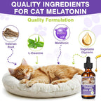 Liquid dropper showing accurate measurements for feline calming drop administration