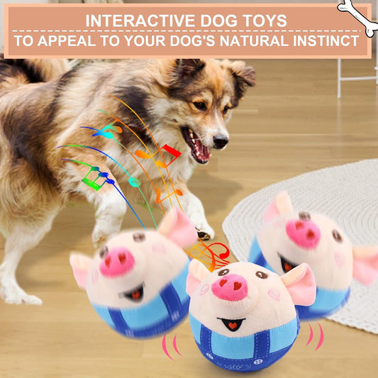 BABORUI automated bouncing pet toy showing the internal rechargeable electronic ball mechanism.