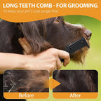Close up of 20 replacement blades included with Sodknow pet comb