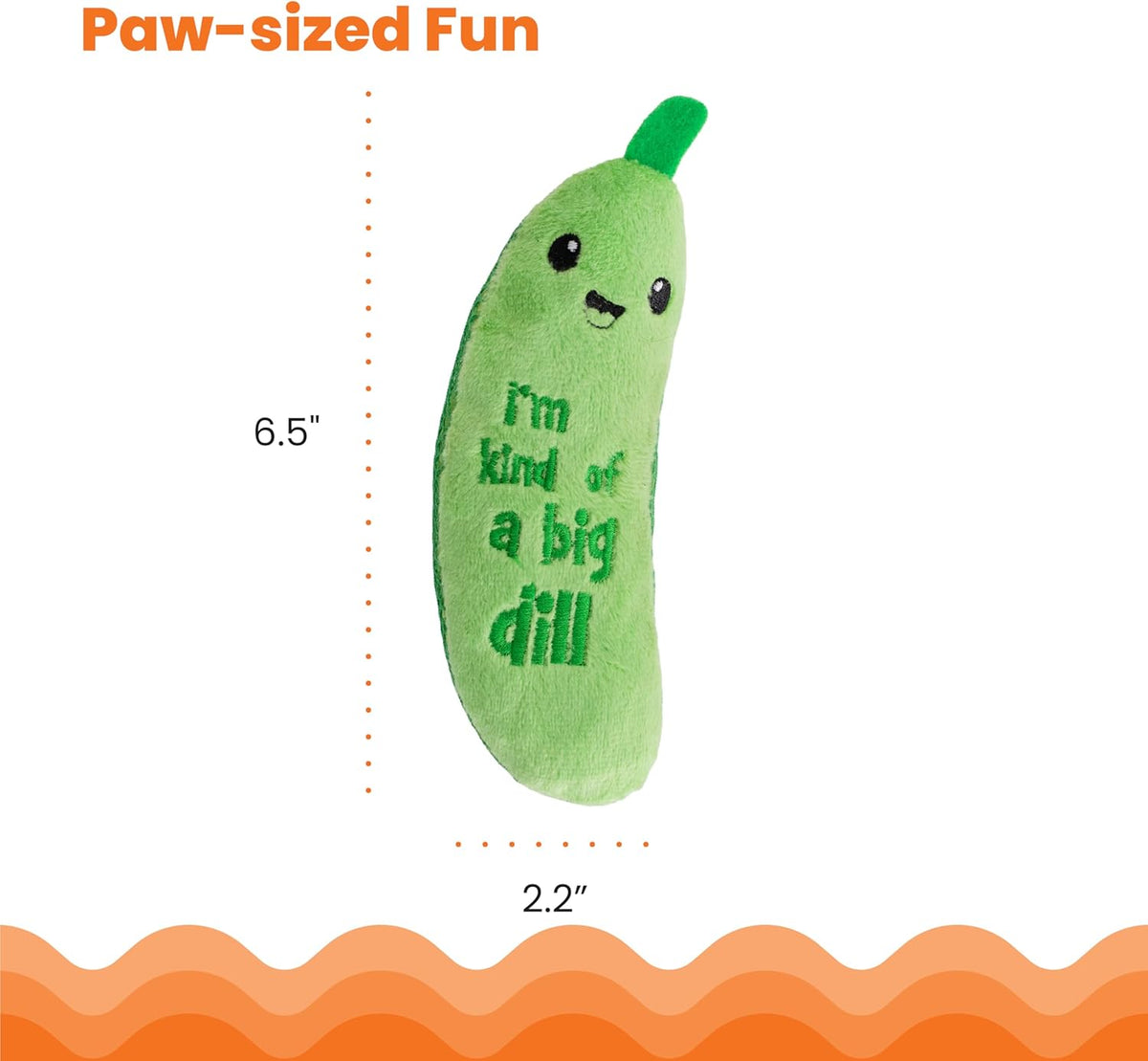Catstages dental cat toy with embroidered text detail