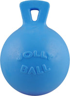 Blue 8-inch interactive dog toy with handle