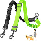 AUTOWT Two Dog Lead, 2 in 1 Upgraded Double Dog Leash Attachment Combine Adjustable Strap and Shock Absorbing Bungee No Tangle Dual Training Splitter for Different Size Dogs - Image 14