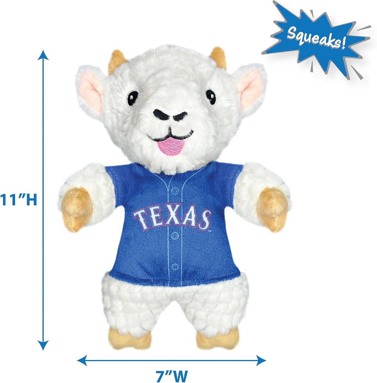 Close-up of the durable plush fabric and embroidered team logo details.