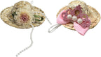 3Pcs Chicken Hats for Small Animals - Straw Hat Helmet with Adjustable Elastic Chin Strap - Funny Chicken Costumes for Birds - Image 9