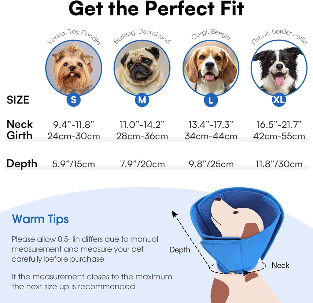 Queenmore extra large pet cone alternative breathable mesh texture close up