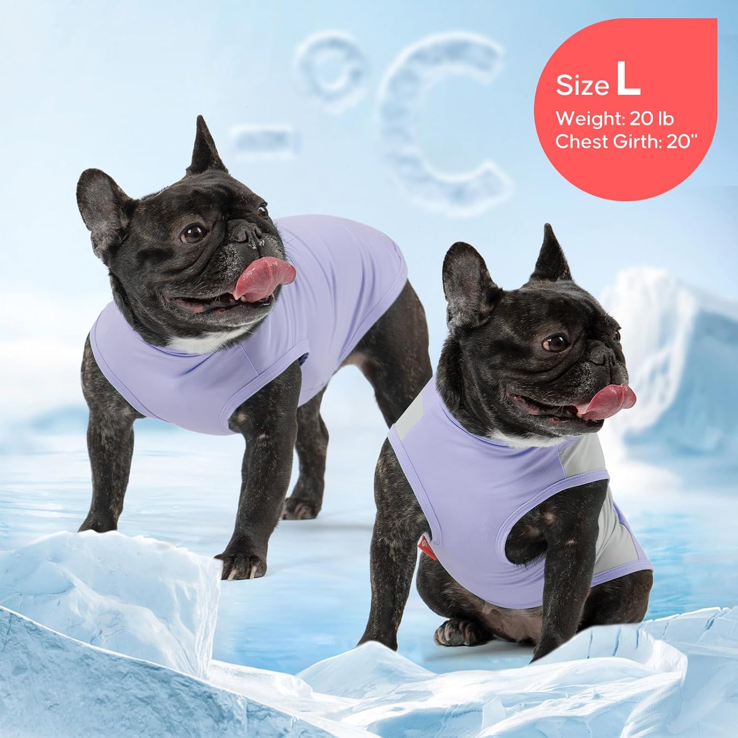 Breathable cooling fabric close up for dog apparel