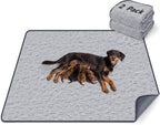LOOBANI Washable Pee Pads for Dogs 36"x48", 2 Packs Extra Large Whelping Pads for Floor, Playpen, Super Absorbent Reusable Dog Mat, Waterproof Puppy Pads for Incontinence, Housebreak,Crate,Gray - Image 14