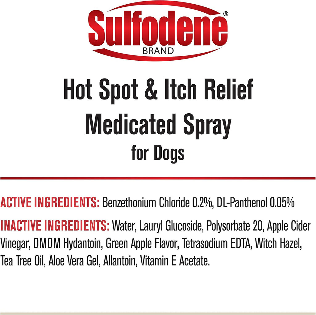 Sulfodene canine hot spot and scratch relief formulation display