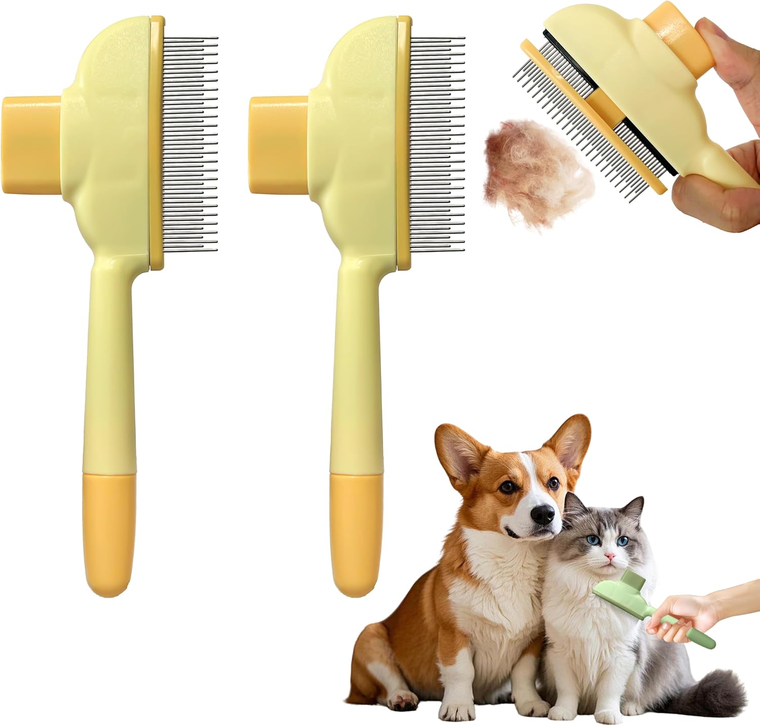 KHQBG deshedding brush packaging and product overview