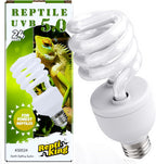 Product specification label on reptile lamp box