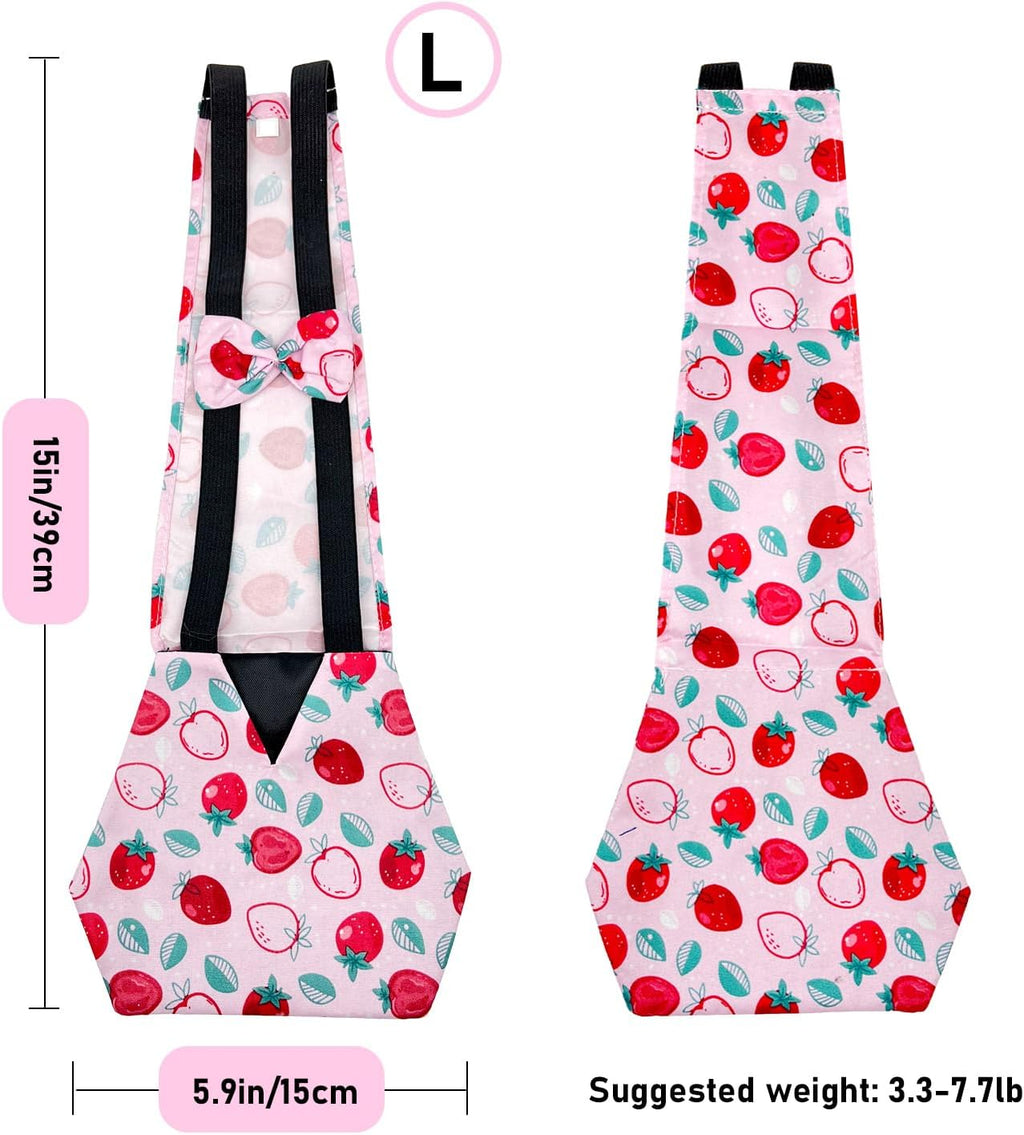 Zaruatu pet duck diaper showing waterproof inner lining and fabric texture