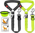 Paercute 3 piece dog car seat belt set front view
