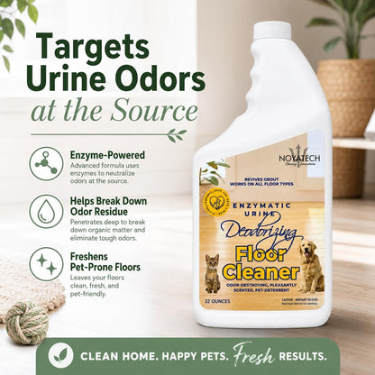 Noyatech pet odor eliminator on hardwood floor