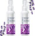 FitGenx Avon Foot Works Lavender Spray 2-piece set front view for odor control.