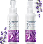 FitGenx Avon Foot Works Lavender Spray 2-piece set front view for odor control.