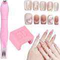 Cyuxing 3 In 1 Cat Eye Nail Magnet Tool front view of the pink magnetic pen