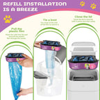 Two pack jumbo twenty-eight foot cat litter disposal cartridges