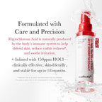 Medicube soothing mist texture demonstration on skin