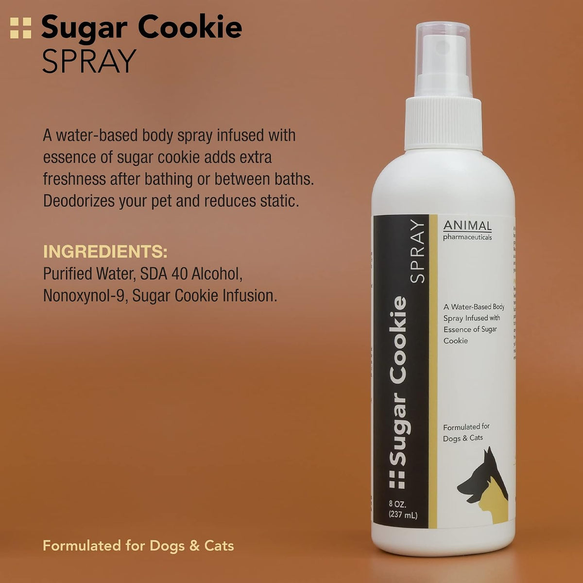 Animal Pharmaceuticals long lasting odor eliminator spray for smelly dogs and cats